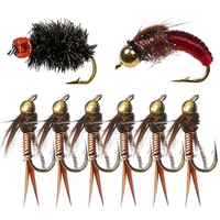 1pcsbox fly fishing lure dry wet flies nymph artificial pesca bait lure trout pesca fishing tackle