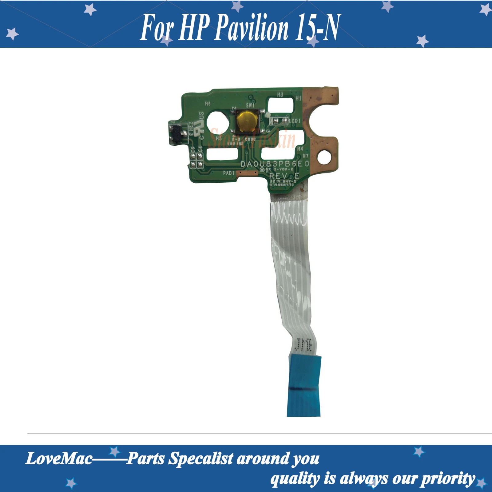 Оригинальный кабель для ноутбука платы кнопки питания с кабелем 732076-001 DA0U83PB6E0