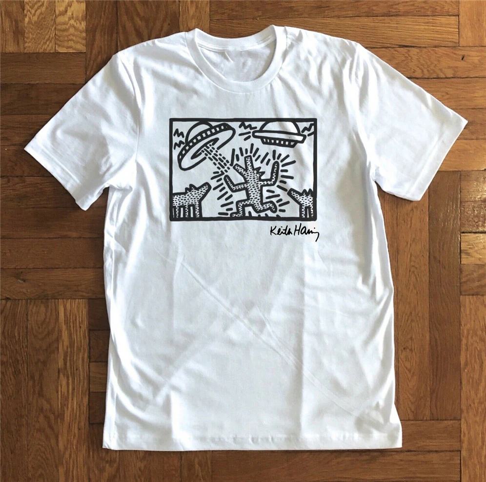 Keith Haring футболка Повседневная с принтом модная новый модный дизайн для мужчин и