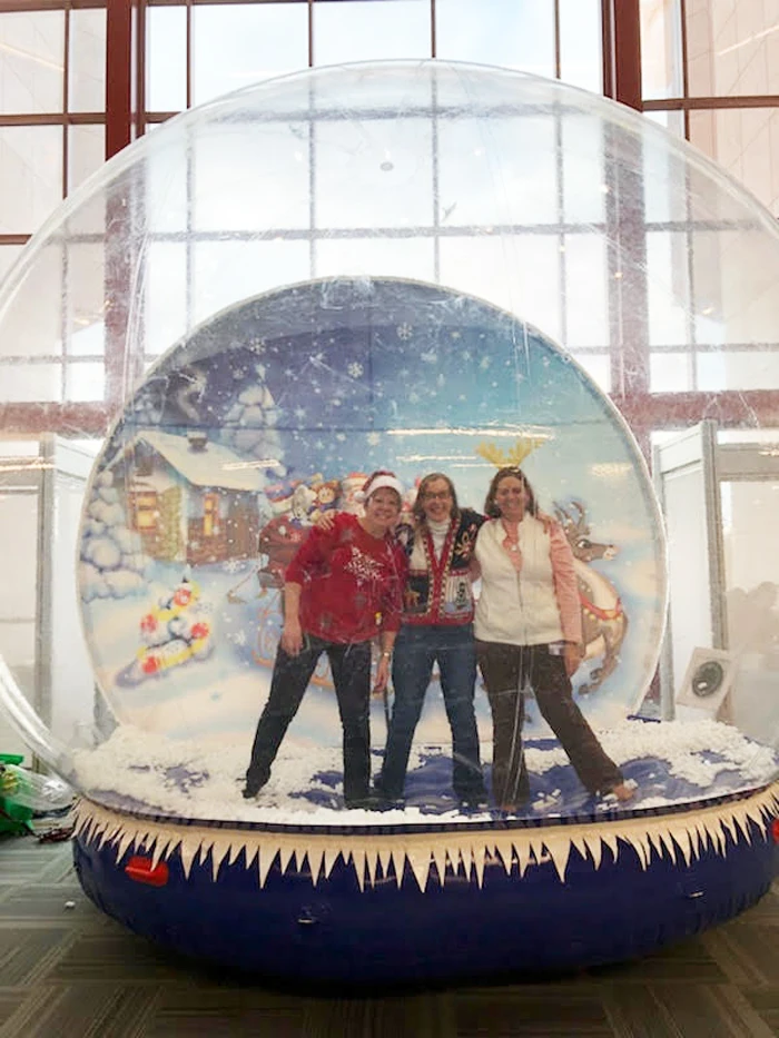Надувной снежный глобус для рождественских украшений пузырчатая фотокамера
