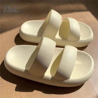 new korean version 2021 womens summer slippers solid color personality inhome bathroom slip proof sandals soft bottom men shoes