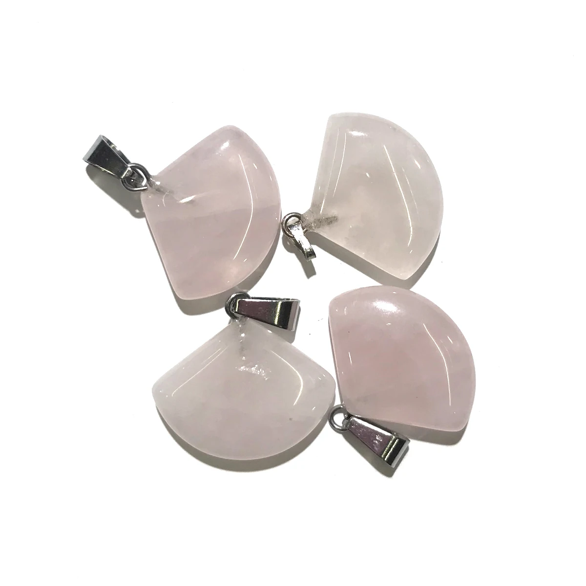 

Natural Stone Gem Aventurine Quartz Agate Fan Pendant Handmade DIY Necklace Bracelet Earring Jewelry Accessories Gift Making