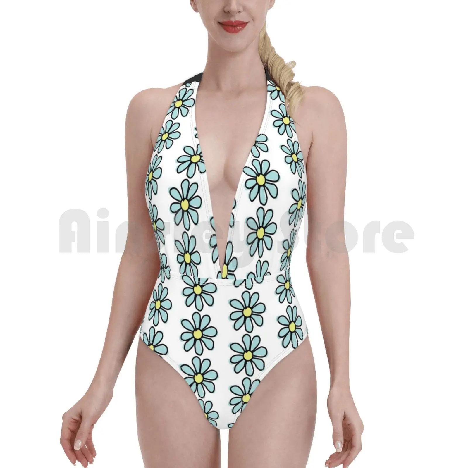 Light Blue Flower Bikini Bikini Aliexpress