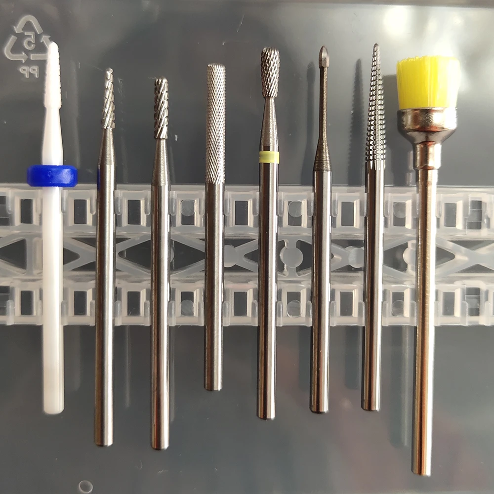 Quality! 1pcs Tungsten Carbide Nail Drill Bit Milling Eletric Manicure Machine Equipment Cuticle Clean Burr Dental