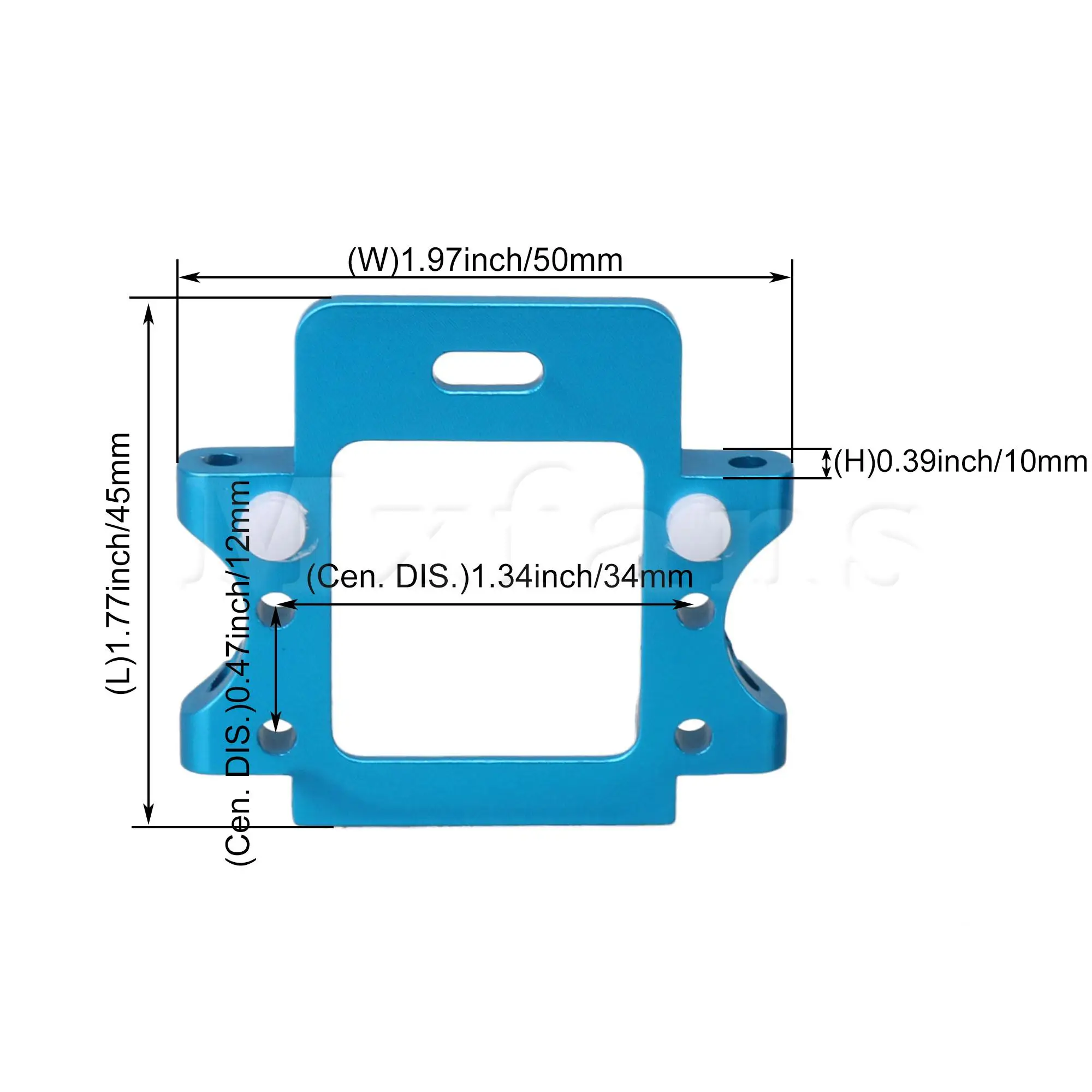 

Mxfans 2x RC 1:10 Truck Scaling Gear Box 102061 Blue Replacement for Red Cat