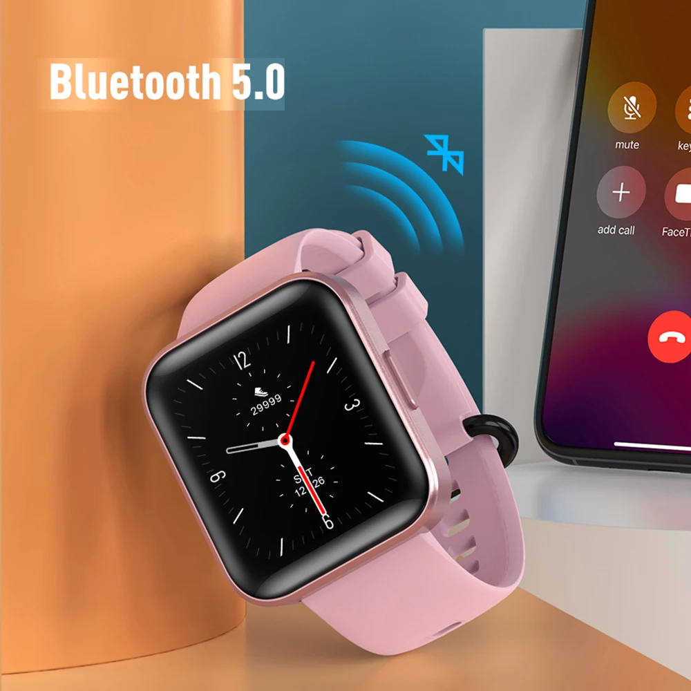

MISIRUN C17 IP68 SmartWatch Waterproof en Sport Bracelet Heart Rate Fitness Tracker 1.71 Inch Women Smart watch for IOS Android