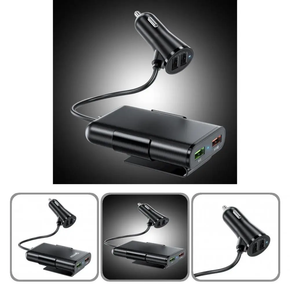

Practical Useful Widely Compatible USB Charger Lightweight Car Phone Charger Safe for Auto