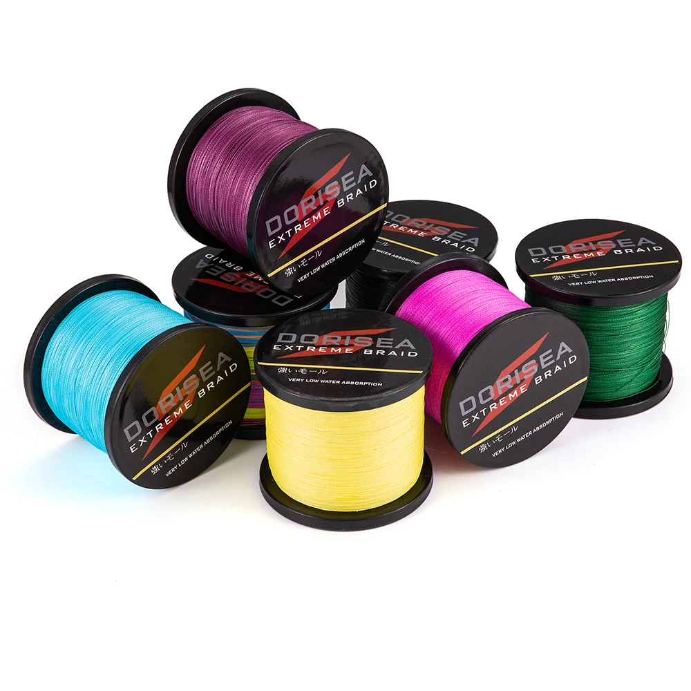 DORISEA 8 нитей высшего качества Экстремальная плетеная 2000 м большая катушка 6LB 300LB