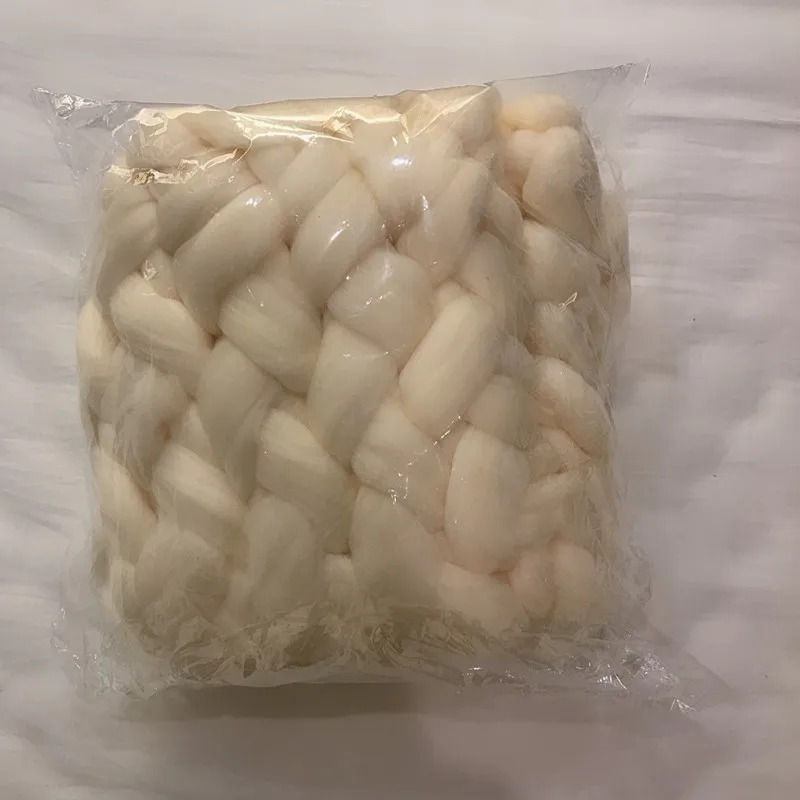 Массивное трикотажное одеяло с большой пряжей плотное детское изображением