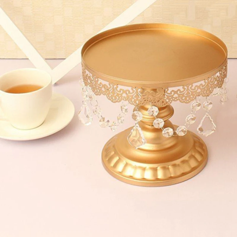 Золотой зеркальный Свадебный десертный поднос подставка для торта Свадебная