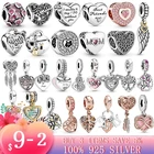 Лидер продаж, оригинальные аксессуары для браслетов из серебра 925 пробы, Шарм-Бусина Подходит Для шармов Pandora, серебряные бусины 925, браслет для женщин, ювелирные изделия сделай сам, подарок