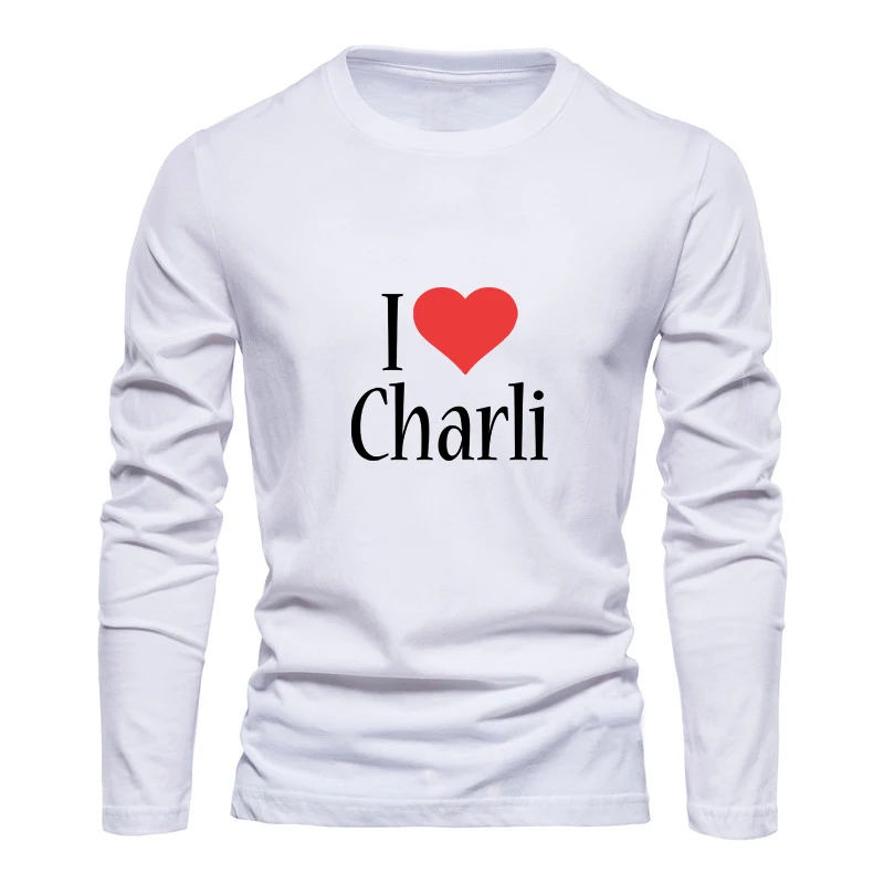 Charli Damelio 100% Cotton T Shirt Men Women Casual O-neck Long Sleeved Mens Tshirts Autumn T-shirt Male Tops Tees