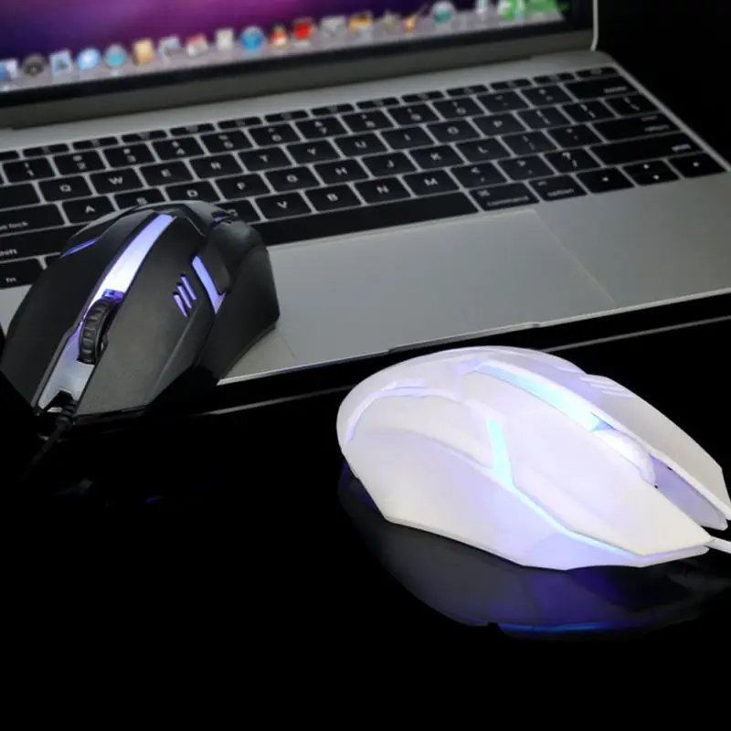 Проводная игровая мышь USB 1200 DPI электронная спортивная игра RGB Светящиеся