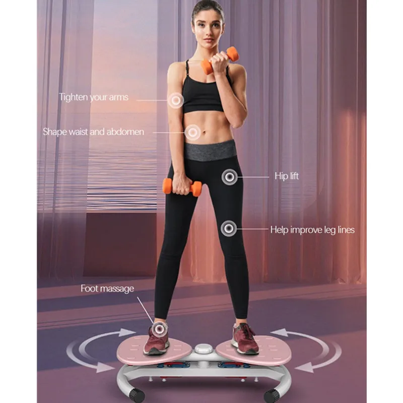 

Fitness Exercise Vibration Plate Waist Twisting Machine A4 Thin Waist Rejection Fat Weight Loss Body Building Shaping Slimming