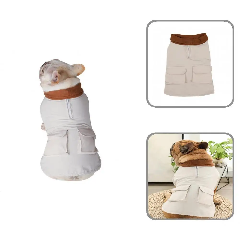 

Стильный Осенний жилет для питомца унисекс с двумя ногами, одежда для щенка без рукавов с карманом