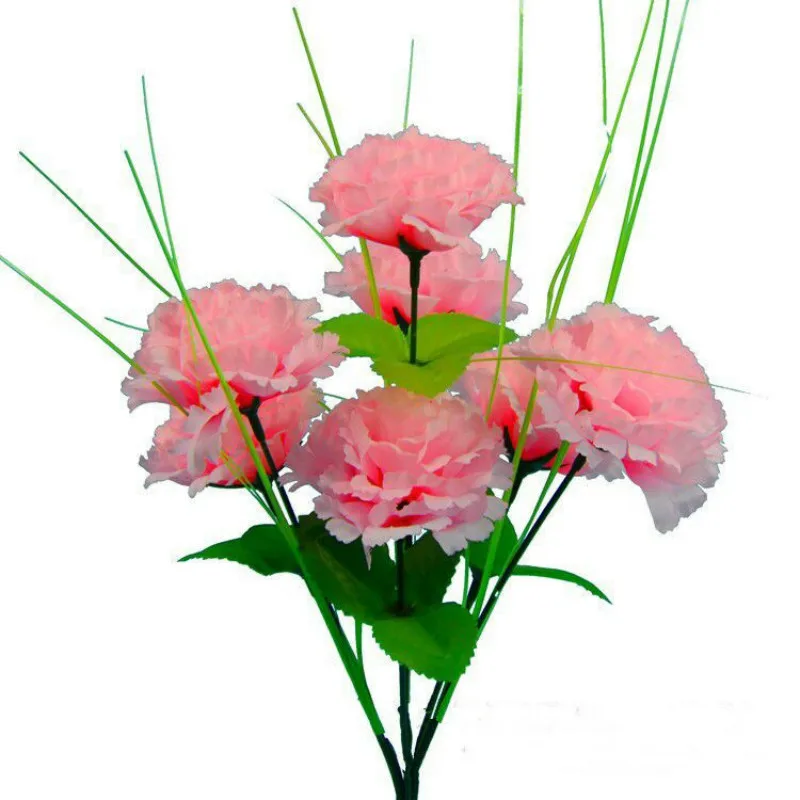 Искусственные цветы с листьями 1 шт. пластиковая зеленая трава искусственные