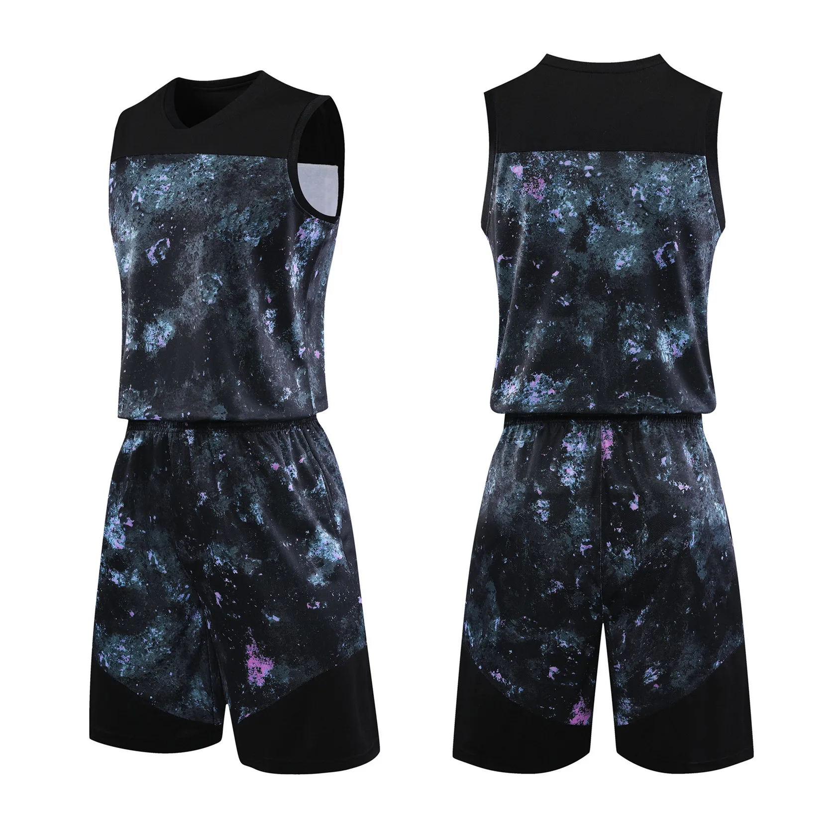 Персонализированный баскетбольный костюм звездного неба мужская спортивная