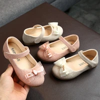 childrens spring shoes princess shoes for girls glitter shoes for girls autumn childrens lace bow baby princess shoes 2021new