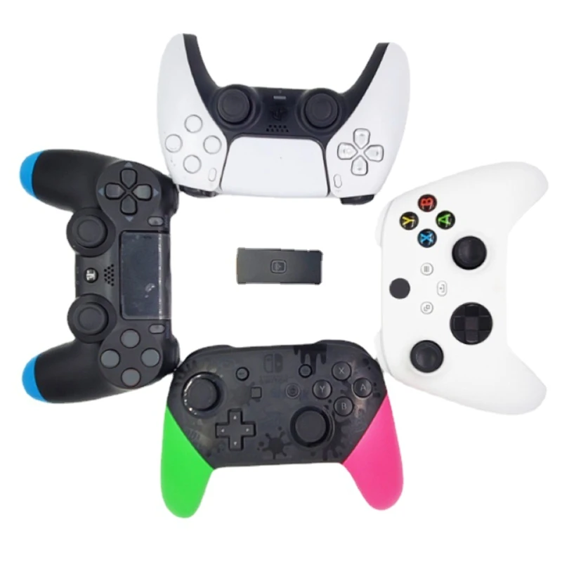 

2022 New Wireless Controller Adapter Bluetooth-compatible USB Receiver Gamepad Converter for NS Switch Pro, XB One S,