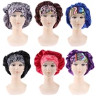 Женская шапочка для сна, шапочка для ночного салона красоты, атласная крышка, шапочка для волос, шелковая головная шляпа, косметическое платье для волос, женская шапочка