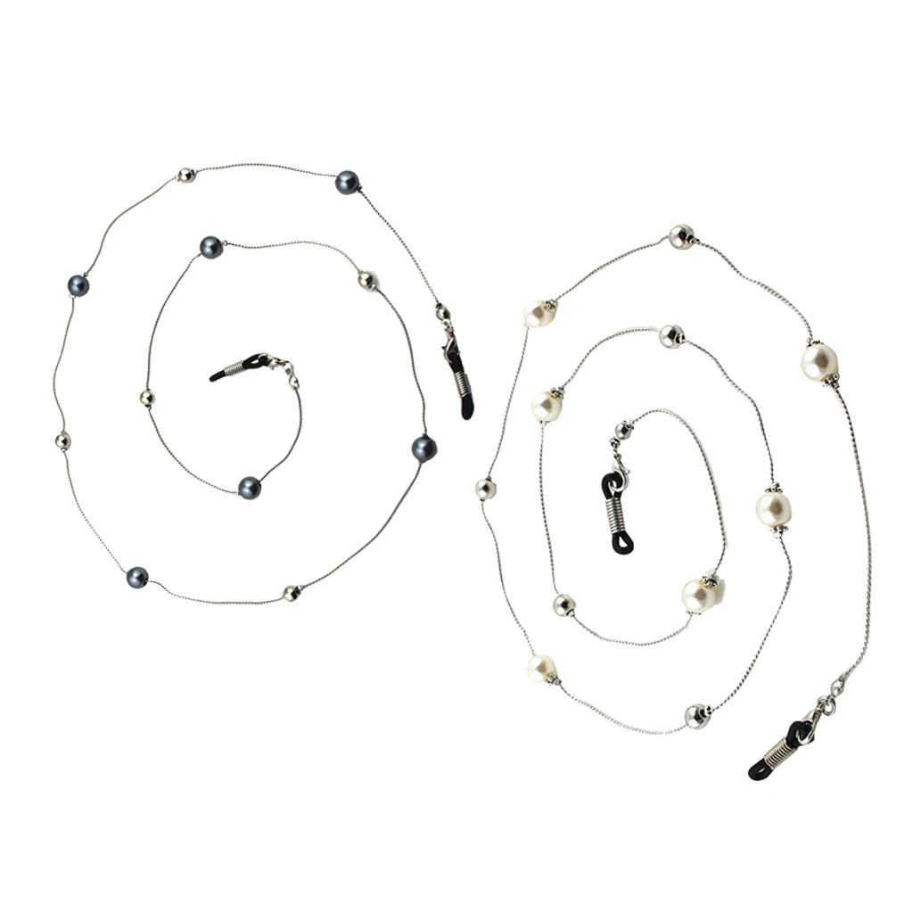 2 шт. жемчужные бусины солнцезащитные очки шейный ремешок для очков шнур