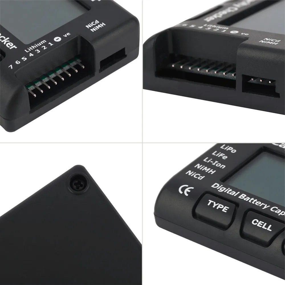 10 шт. RC CellMeter-7 цифровая проверка емкости LiPo LiFe Li-Ion Nicd NiMH тестер напряжения