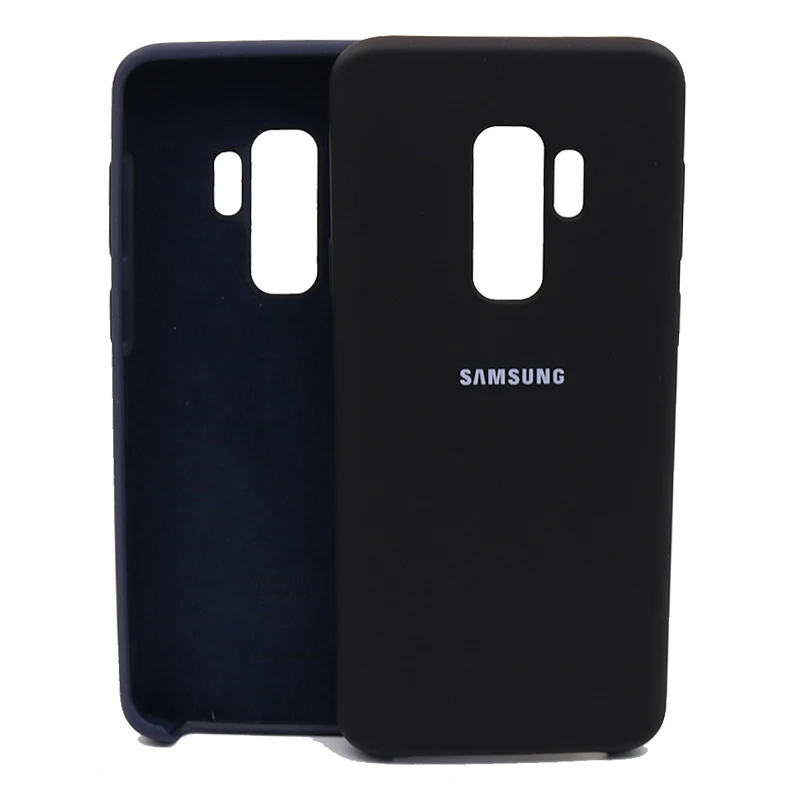 Жидкий силиконовый чехол для Samsung S9/S9 + официальный Мягкий Galaxy Plus защитный |