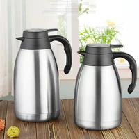 thermal coffee carafe with handle stainless steel double wall vacuum flask 12 hours heat retention tea water coffee dispenser