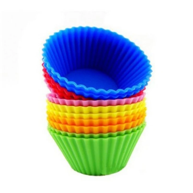 

Food Grade Silicone Cupcake Moulds Muffin Moulds Cupcake Cases Non-Stick Heat Resistant Baking Molds