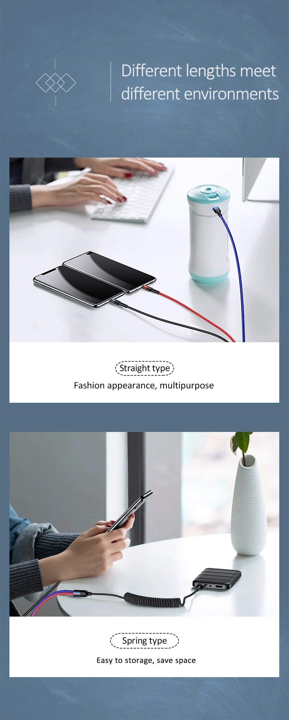 USAMS 1,2 м 3 в 1 телефон USB кабель type C Micro USB для iPhone X 8 7 6 iPad 3A Зарядка samsung Micro usb C для iPhone кабель