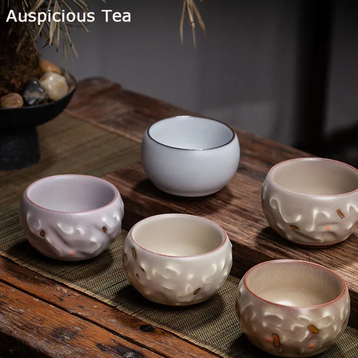 

Японский стиль Ru печь позолоченная чайная чашка ручной работы чайный набор кунг-фу чайный набор Личная чашка керамическая чашка мастер акс...