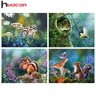 Huacan 5D алмазная живопись с изображением белки Подарочная Алмазная мозаика с вышивкой в виде животных и Картины для интерьера домашний декор рукоделие