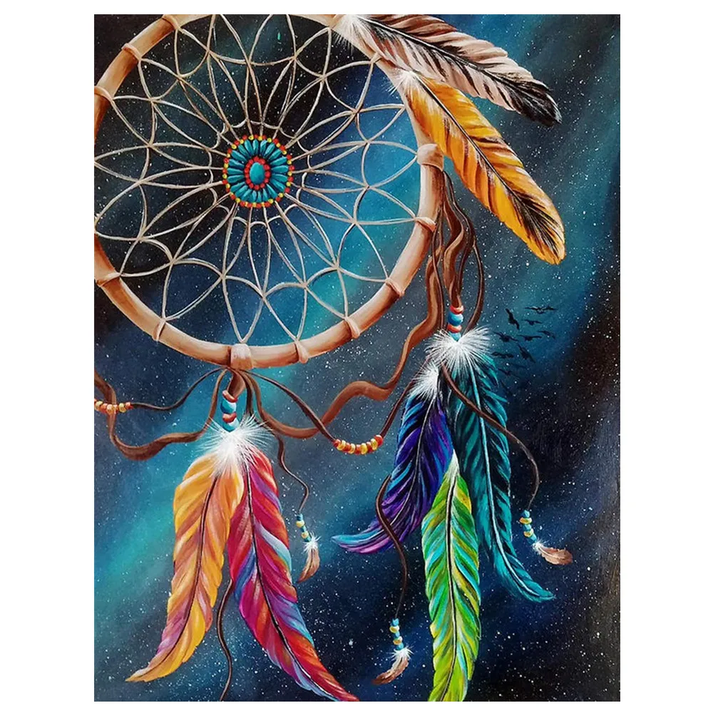 Алмазная живопись 5D полностью мозаика нового цвета с китайскими колокольчиками