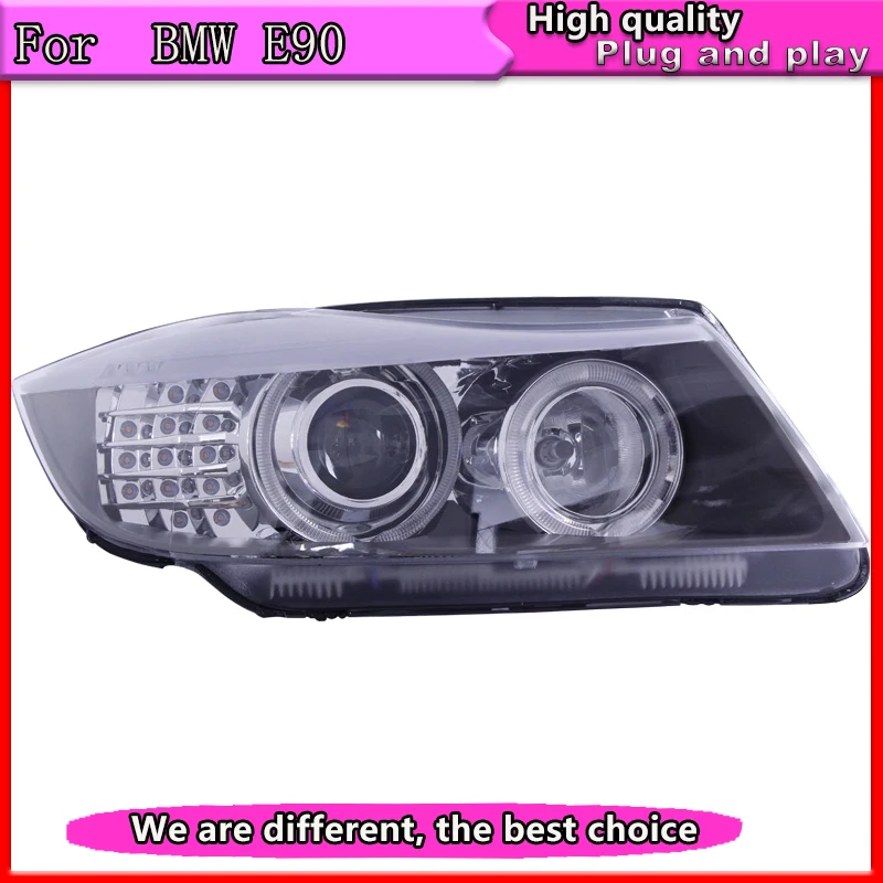 

Car Styling LED Head Lamp for BMW E90 Headlights 318 320 325 LED Headlight angel eye headlight BI XENON front accesspori