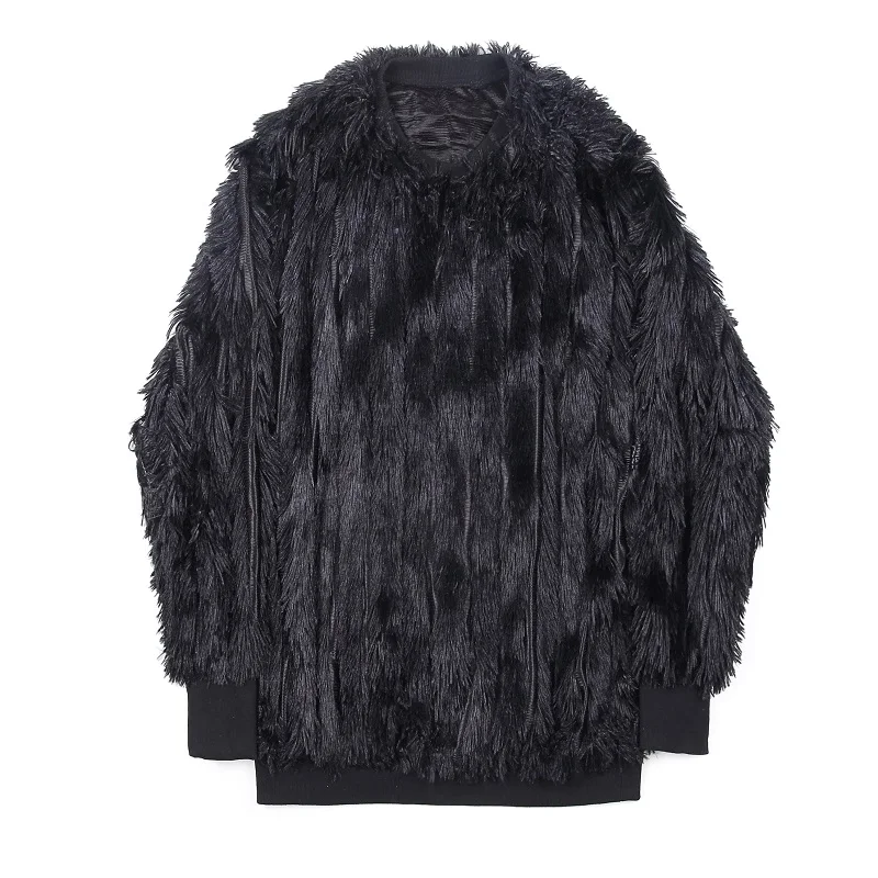 Мужские модные Свободные повседневные пуловеры с длинными рукавами и кисточками