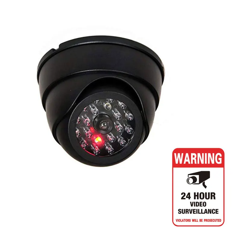 

2pcs Fake CCTV Camera Indoor Factory Home Store Universal