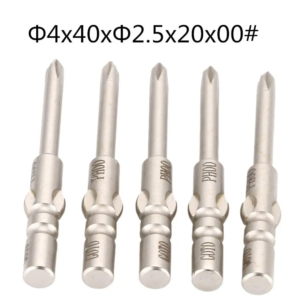 Оранжевый 5Pcs S2 Steel Magnetic Precision Philips Screwdriver Bits Set Cross Tip Hex Screwdriver Screw Hand Repair Opening Tools - Цвет: Оранжевый