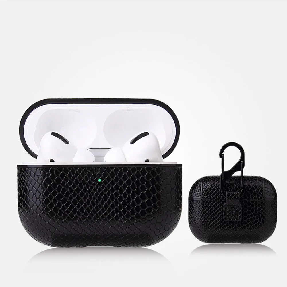 Чехол из искусственной кожи чехол для Airpod Pro ударопрочный защитный наушников Apple