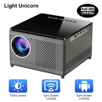 t10 full hd 1080p proyector 7200 lumens support 4k bluetooth 2 4g5g wifi wireless home theater beamer projector light unicorn