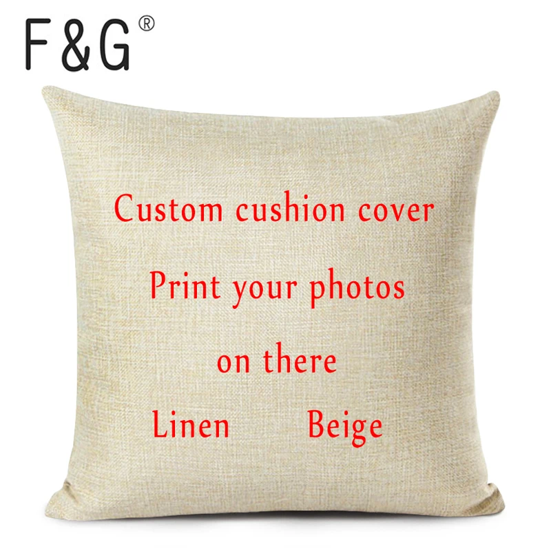 

Custom Picture Printed Cushion Cover Pet Personal Life Photos Pillow Cover Custom Pillowcases In Various Sizes