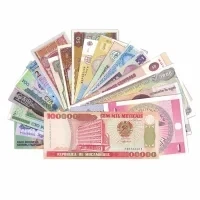 Новое поступление 2021 20 шт./лот поддельные деньги по всему миру банкноты 24K Золотая