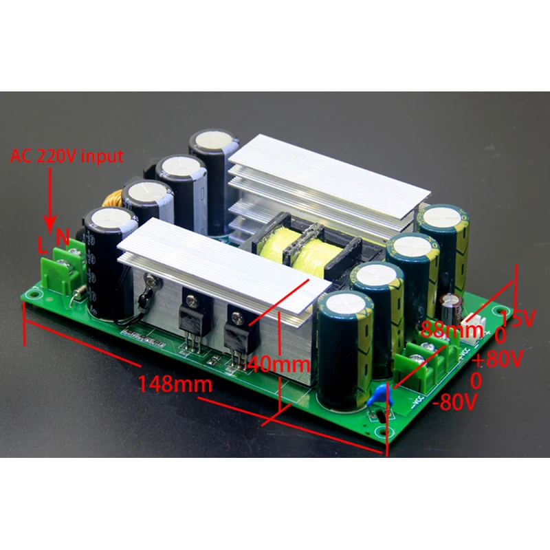 1000W LLC Soft Switch Power Supply HiFi Audio Amplifier PSU Board 1000VA +-DC36V /+-DC50V / +-DC60V /+-DC70V /+-DC80V | Электроника