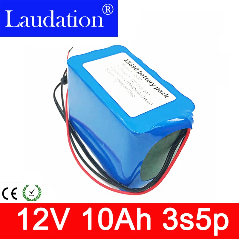 3s5p 12V10ah батарея новая высокая емкость защиты 11.1V12V литиевая аккумуляторная батарея 12V 10000mAh Емкость Горячая Laudation