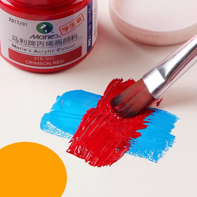 16 цветов акриловая краска пигмент искусство рисования трафаретная печать сетка