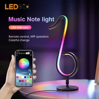 smart music note light christmas decoration 2022 table lamp bedside wall bedroom led nightlights holiday gift app remote control