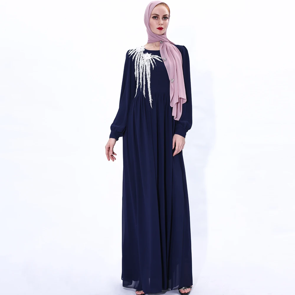 Турецкое мусульманское хиджаб платье абайя Caftan Islam одежда Кафтан Дубай ИД