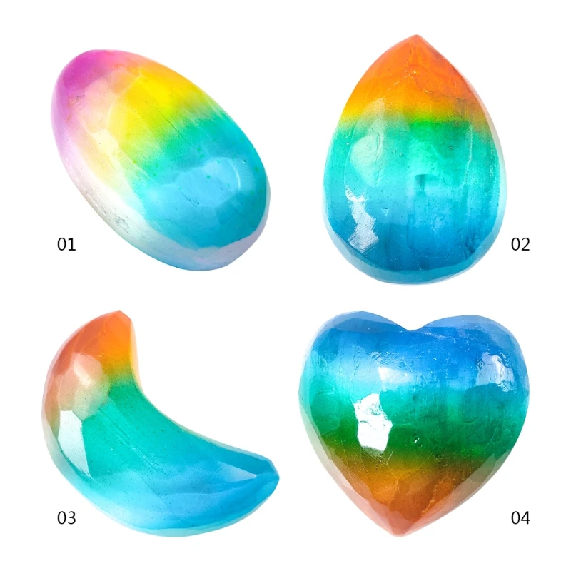 

Chakra Reiki Healing Crystals Yoga Balance Irregular Shape Polished Tumbled Palm Stones Seven Chakra Healing Crystal Bra H051