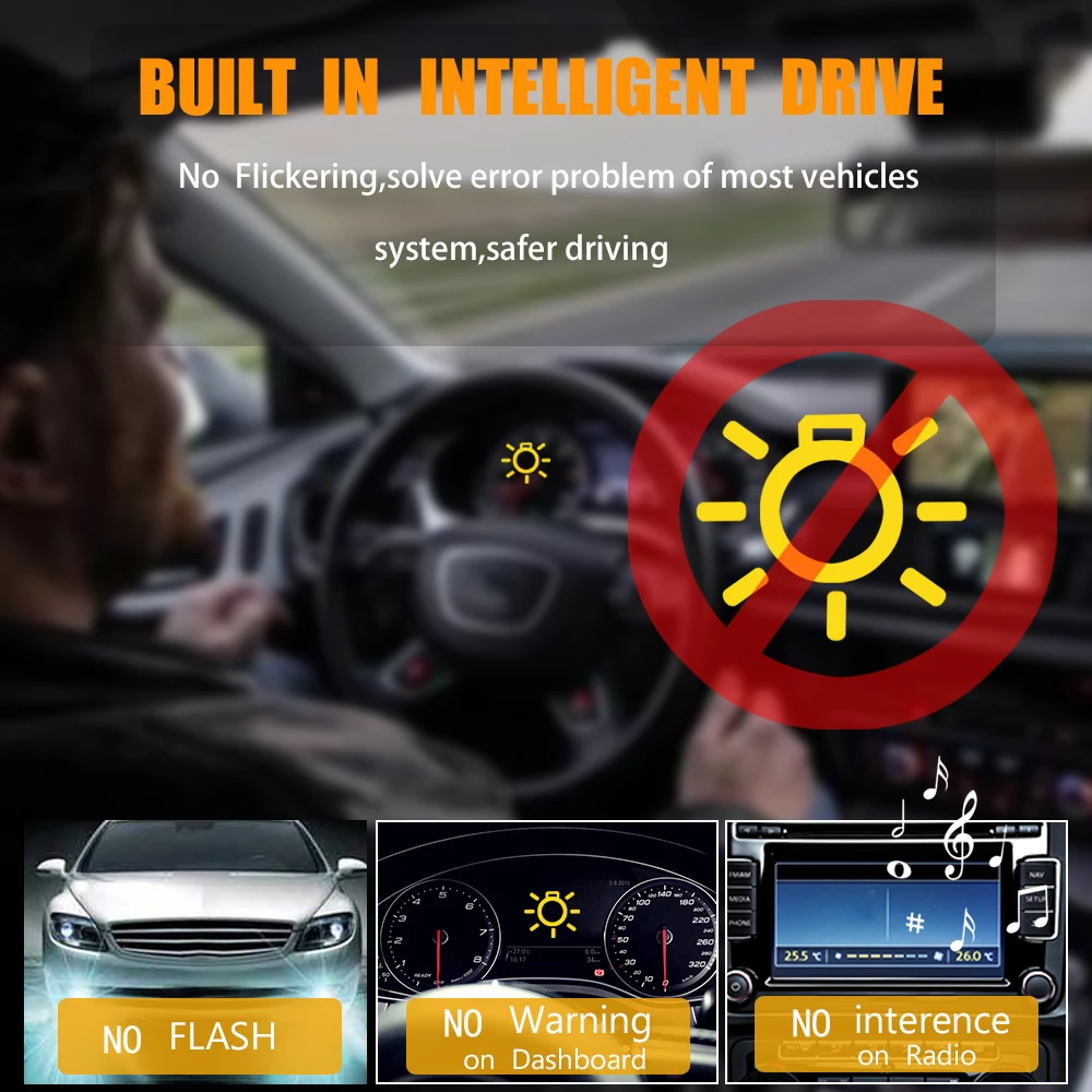 YHKOMS светодиодный фар H7 H4 огни автомобиля H1 H3 9005 HB3 9006 HB4 H8 H9 H11 авто лампы 6000K 60W 14000LM