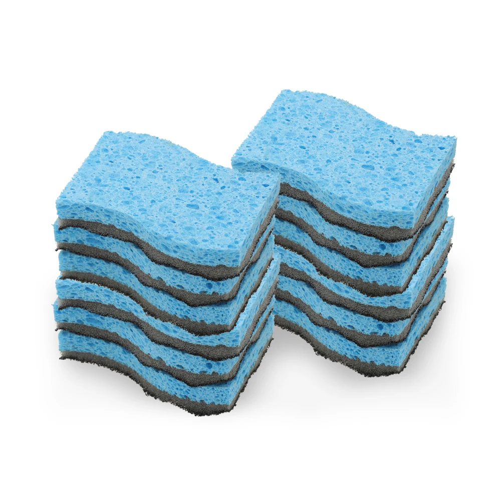 Сверхпрочная скраб-губка Cleanhome многоразовая устойчивая к царапинам антисмазка