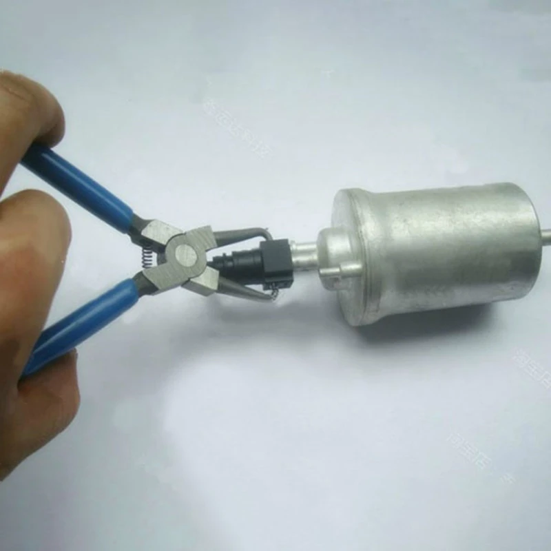 Автомобильный двухпозиционные плоскогубцы топливный шланг Пряжка инструмент